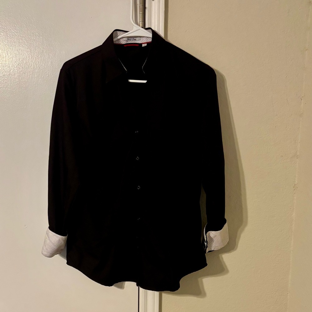Women’s Black Button-Down Shirt